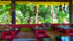 Hippie Cafe in India