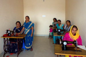 Volunteering with women in India