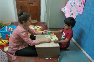 volunteering in India interning in a therapy center
