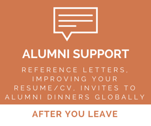 internship alumni support
