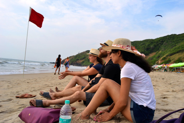 Arambol Hippie beach in Goa
